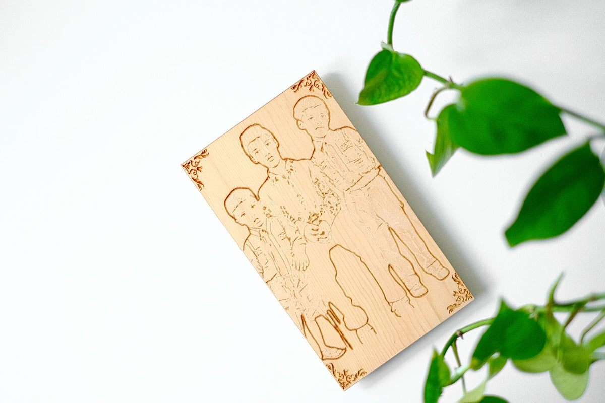 Photo Engraved Wooden Plaque – photo 2