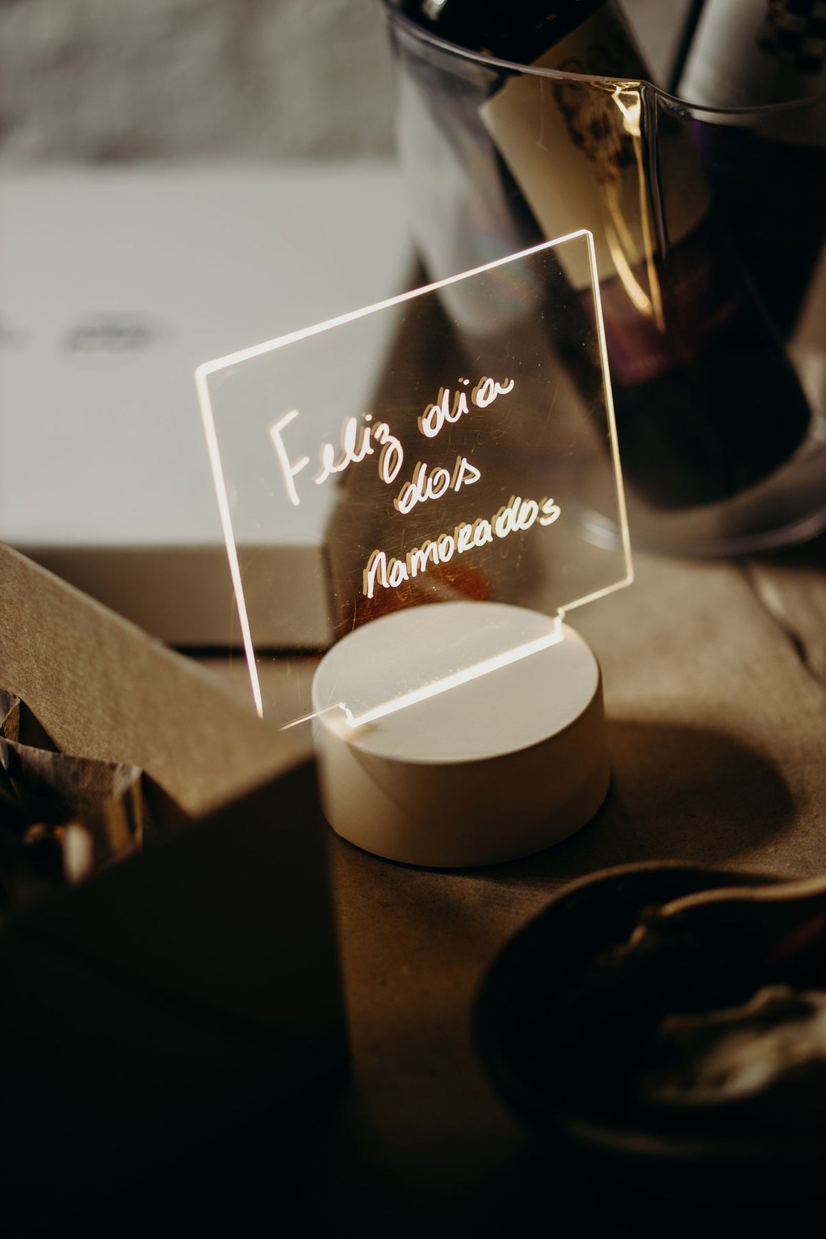 Engraved Acrylic LED Lamp
