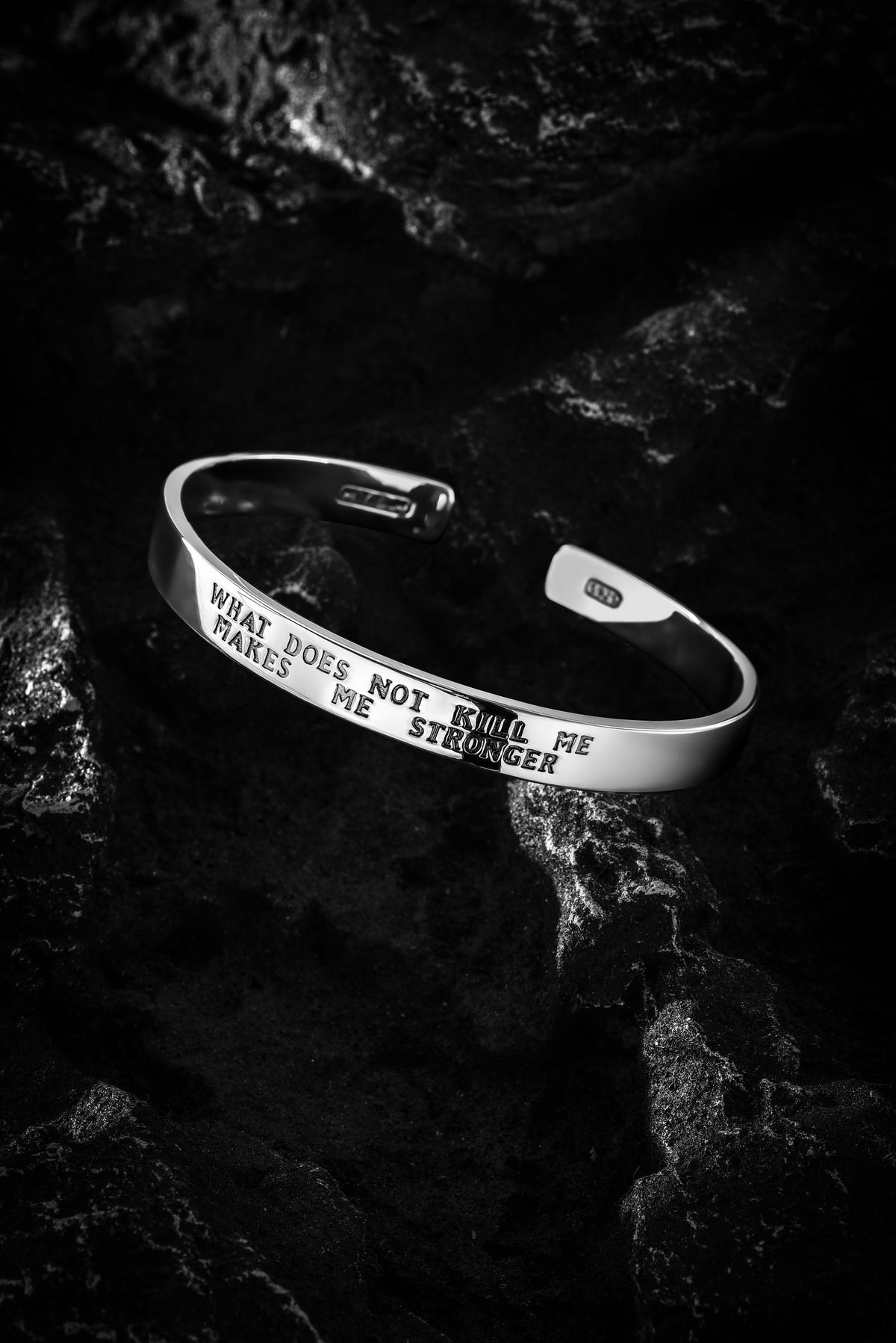 Engraved Message Cuff Bracelet