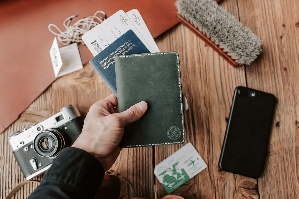 Personalised Leather Passport Cover – photo 2