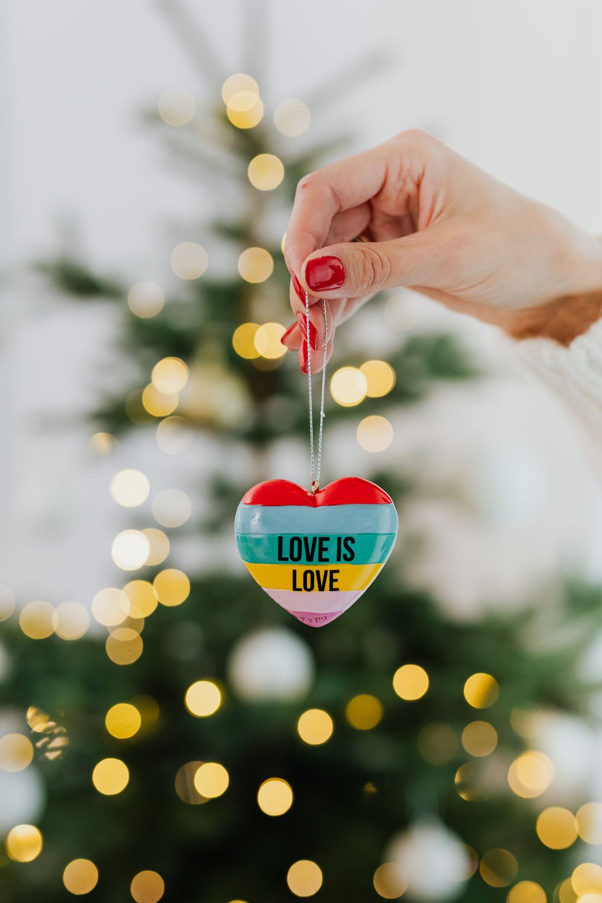 Couple Heart Keychain