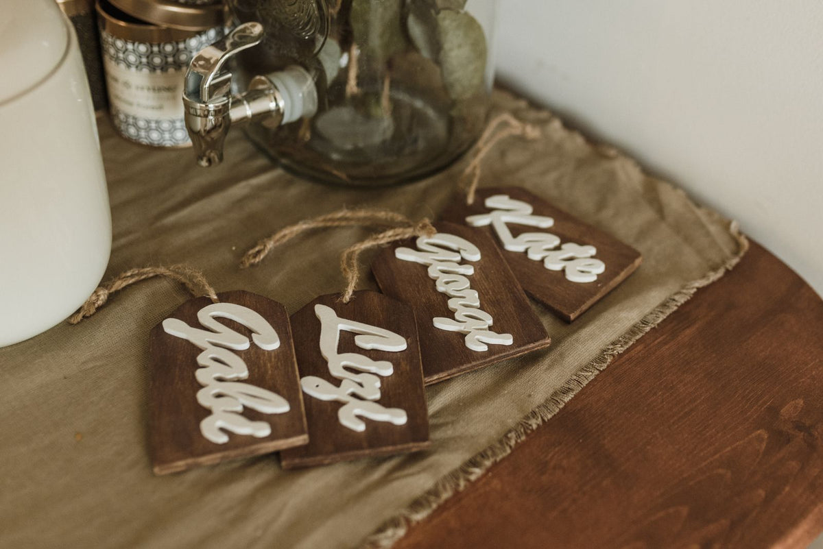 Leather Name Bag Tag