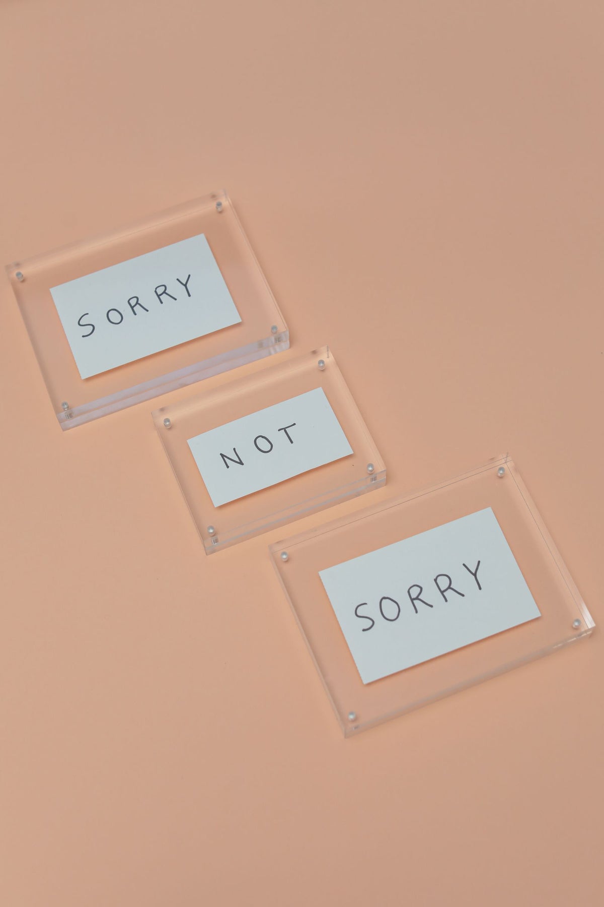 Acrylic Message Blocks