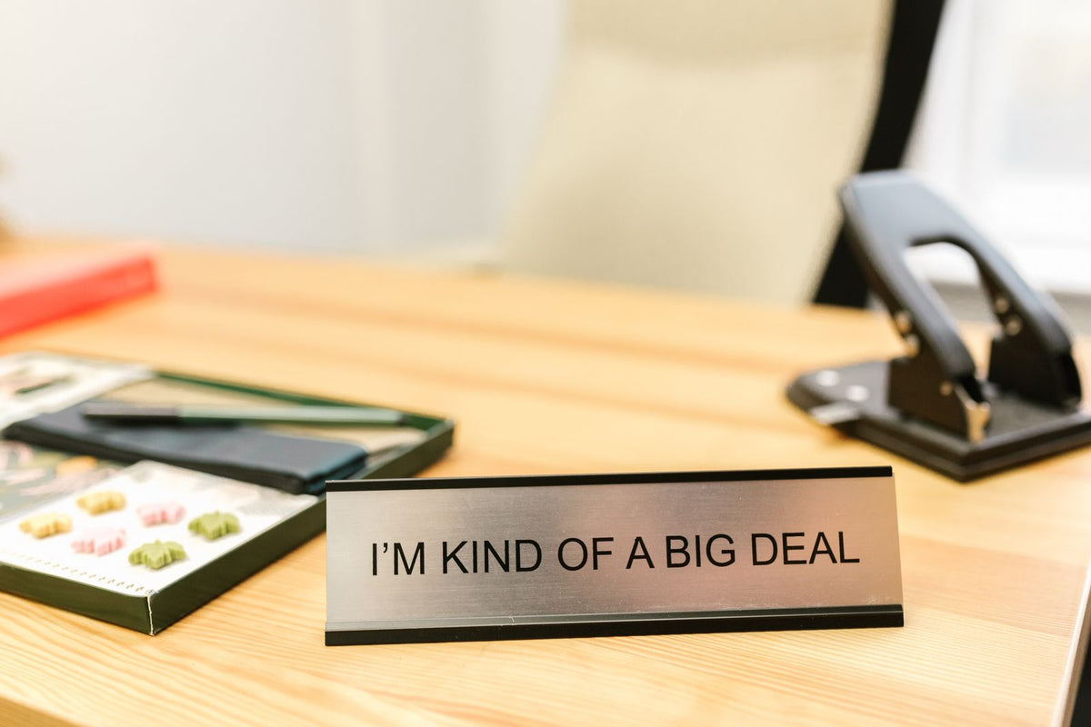 Acrylic Desk Name Plate – photo 2