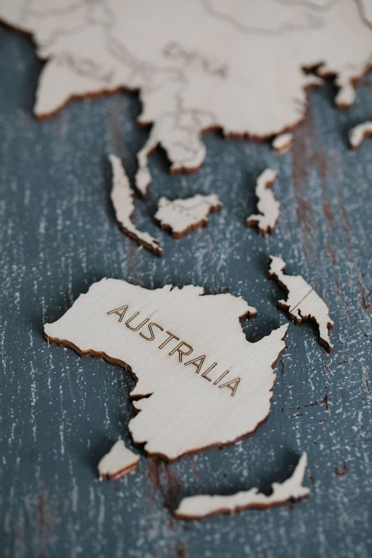 Laser-Cut Wooden World Map – photo 2